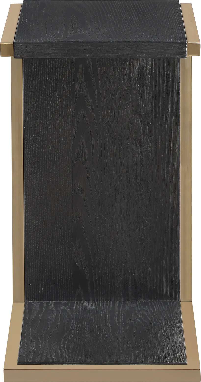 Wilshire Black Chairside Table - Thumbnail - Image 1