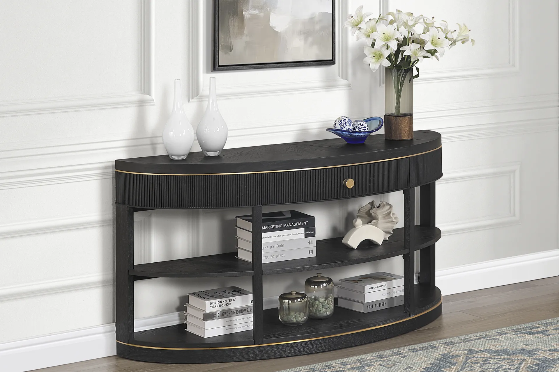 Wilshire Black Sofa Table - Image 2