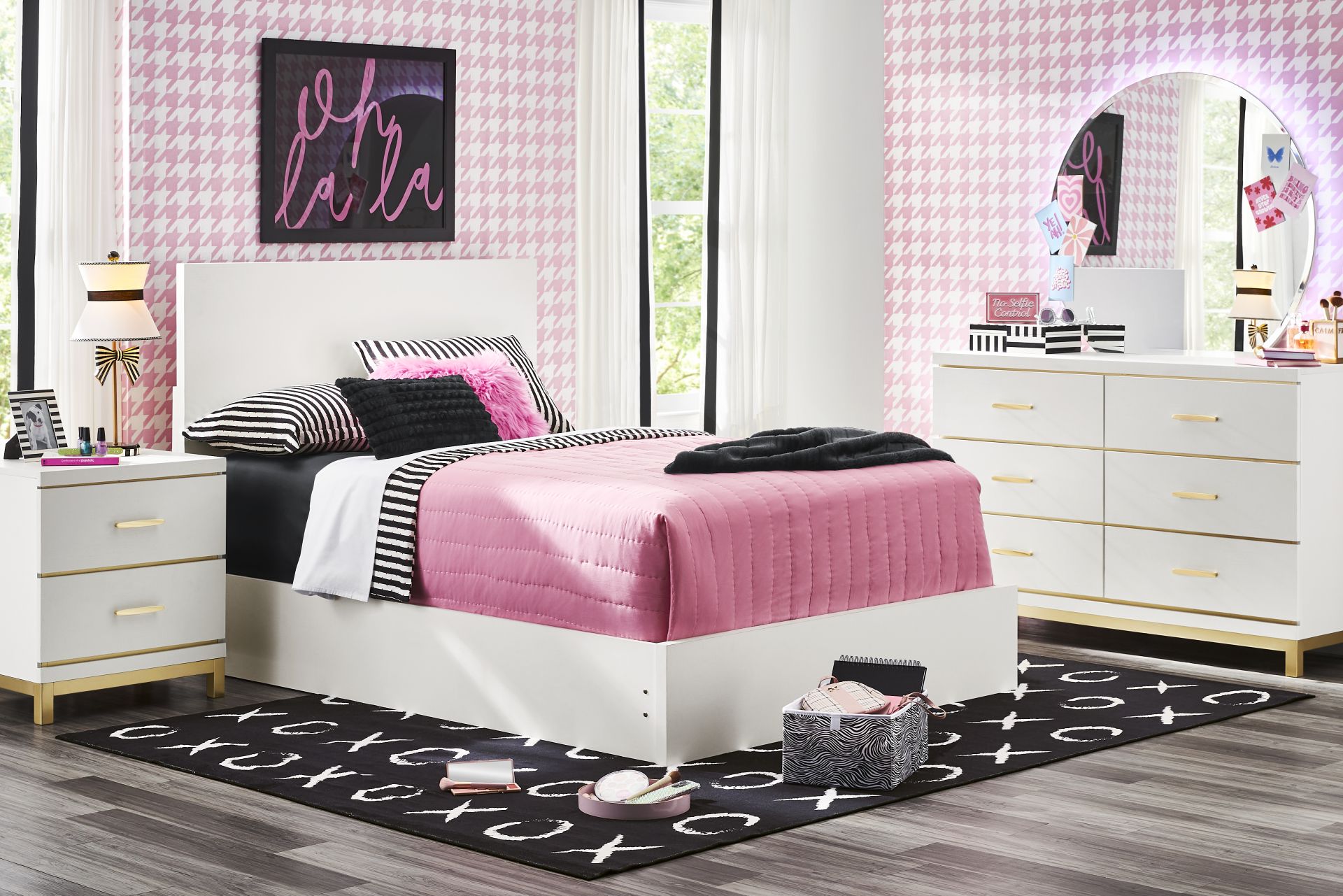 Kids Skye White Full Panel Bedroom - Image 1
