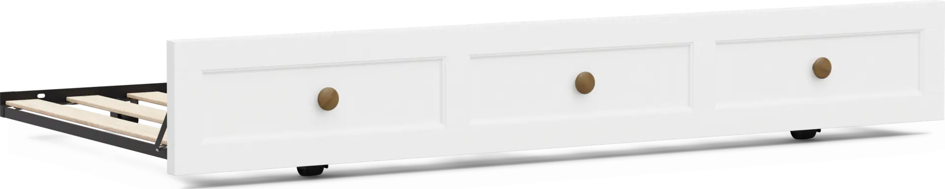Kids Sugar Hollow White Twin Trundle