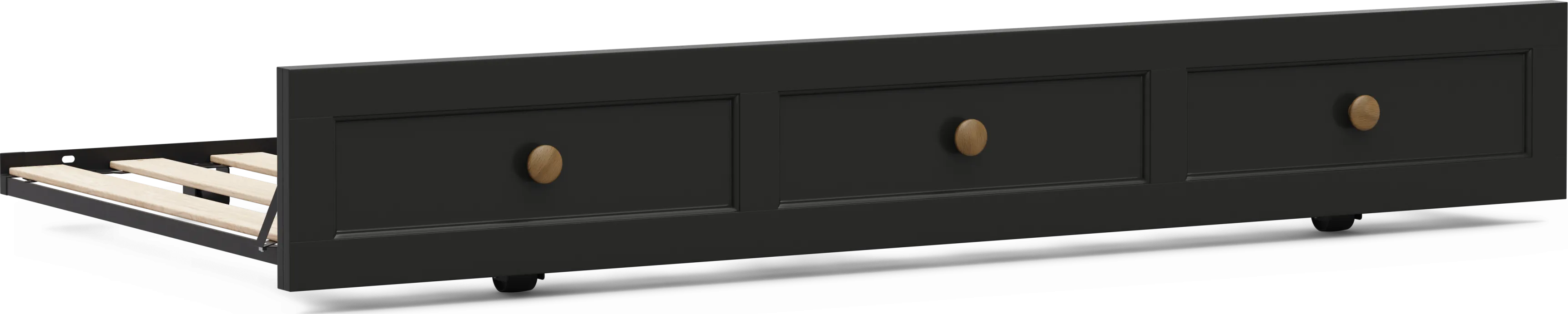 Kids Sugar Hollow Black Twin Trundle - Thumbnail - Image 1