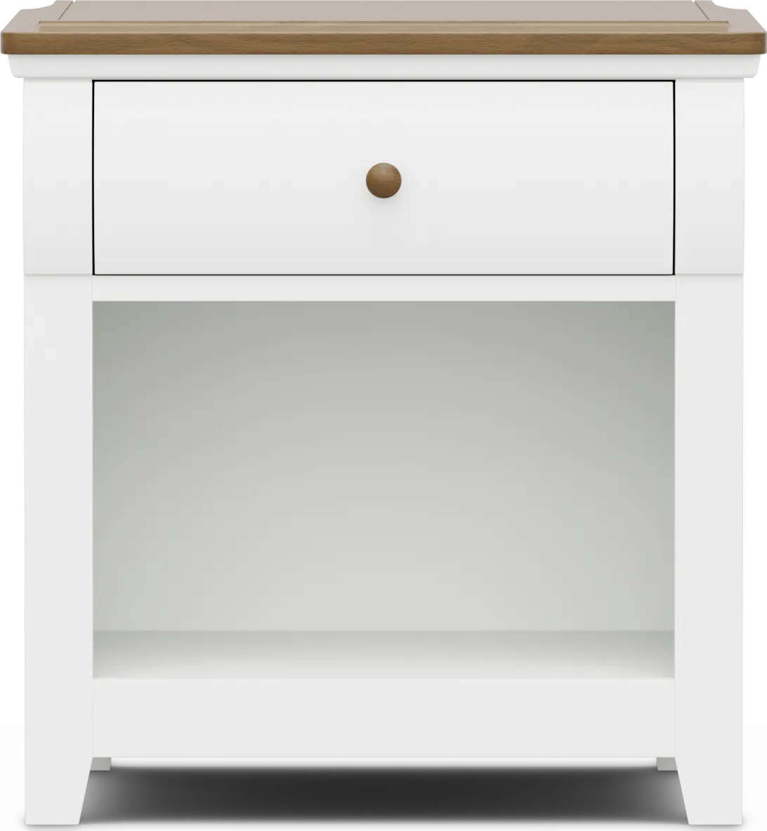 Kids Sugar Hollow White Nightstand - Image 1