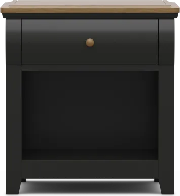 Kids Sugar Hollow Black Nightstand