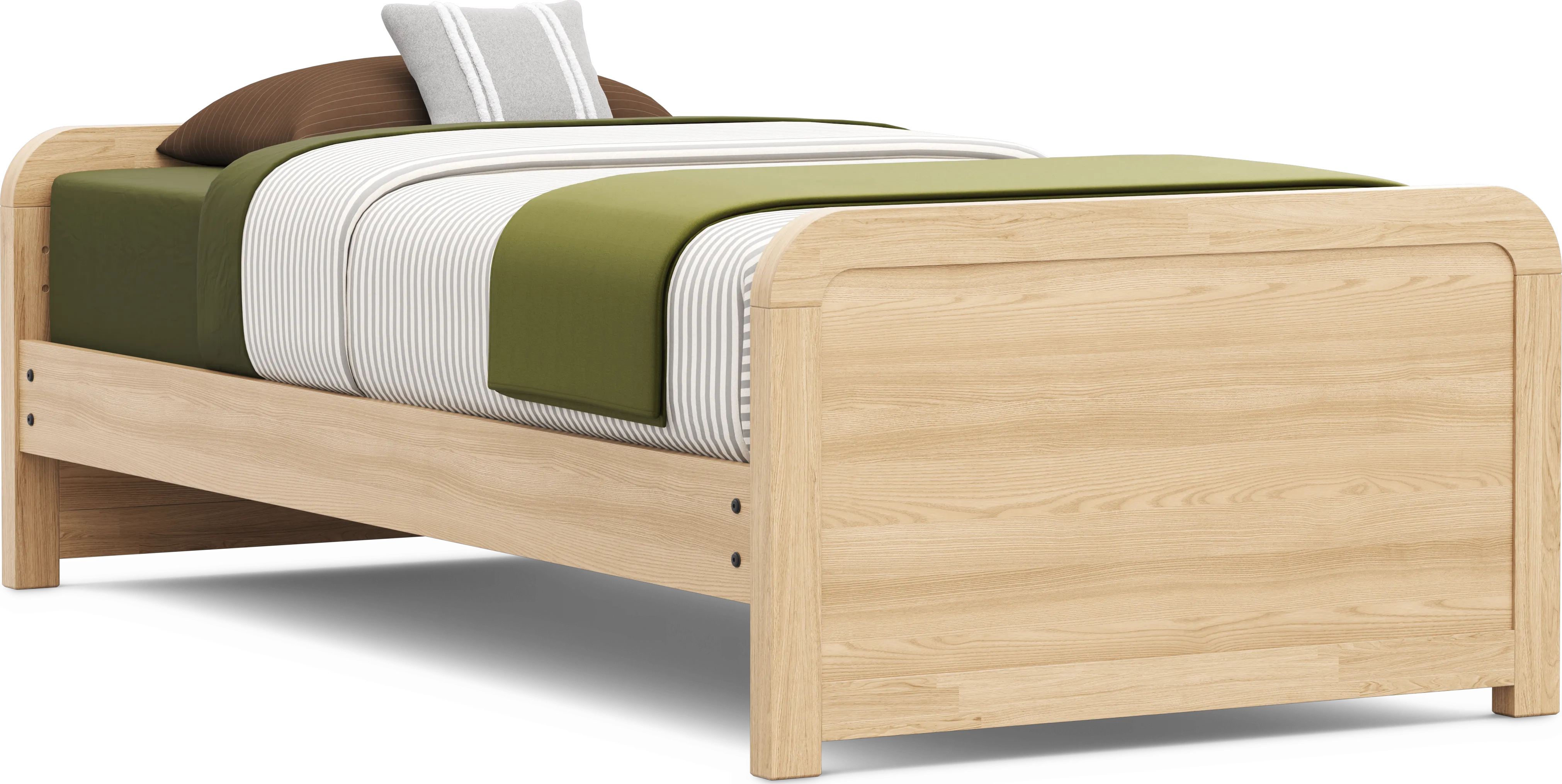 Kids Hidden Hills Light Oak Twin Low Profile Bedroom - Thumbnail - Image 2