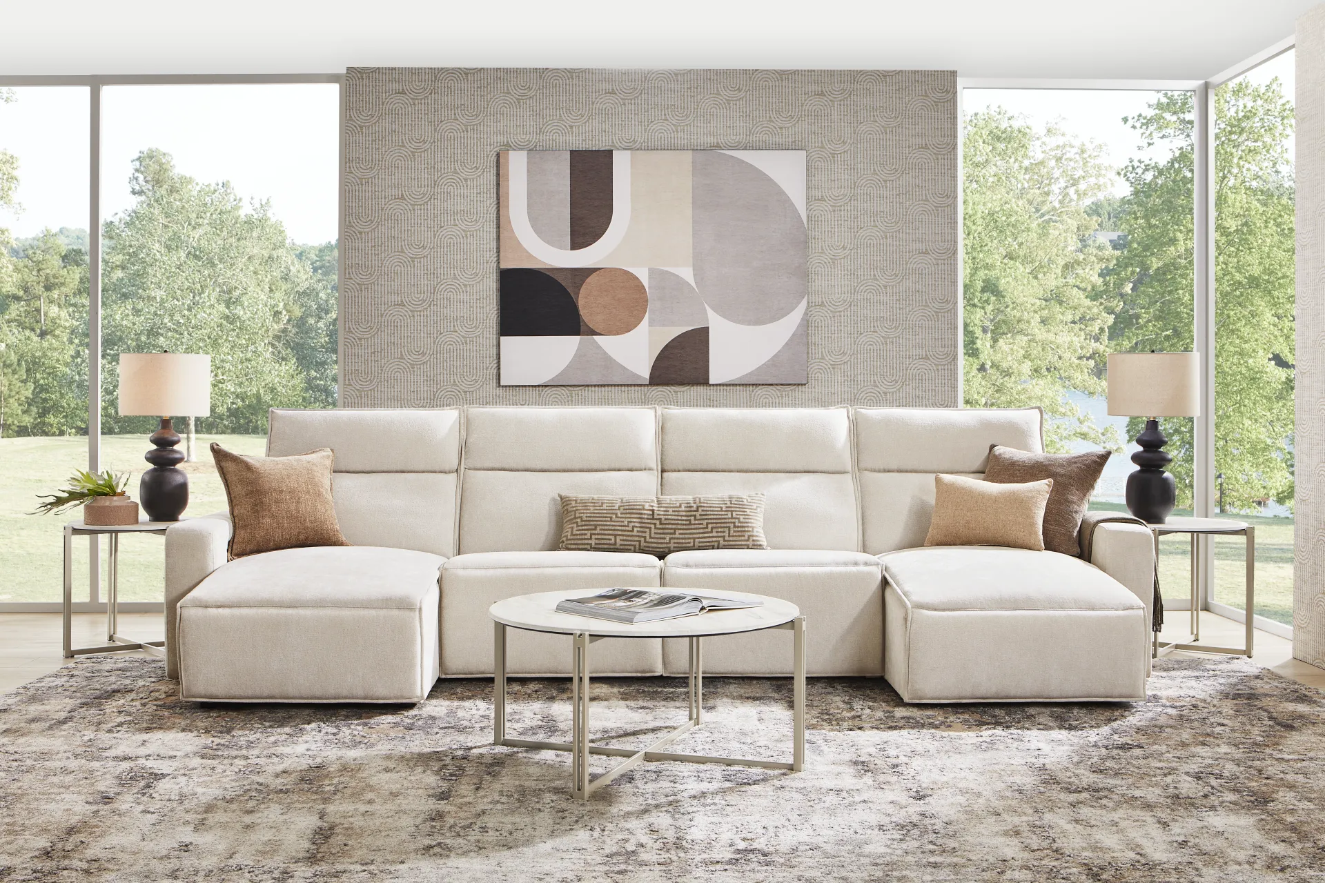 Silver 4 Pc Dual Power Reclining ModularTwo - Image 2