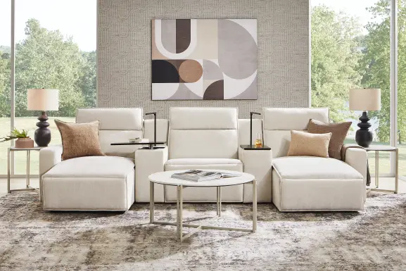Silver 5 Pc Dual Power Reclining ModularTwo