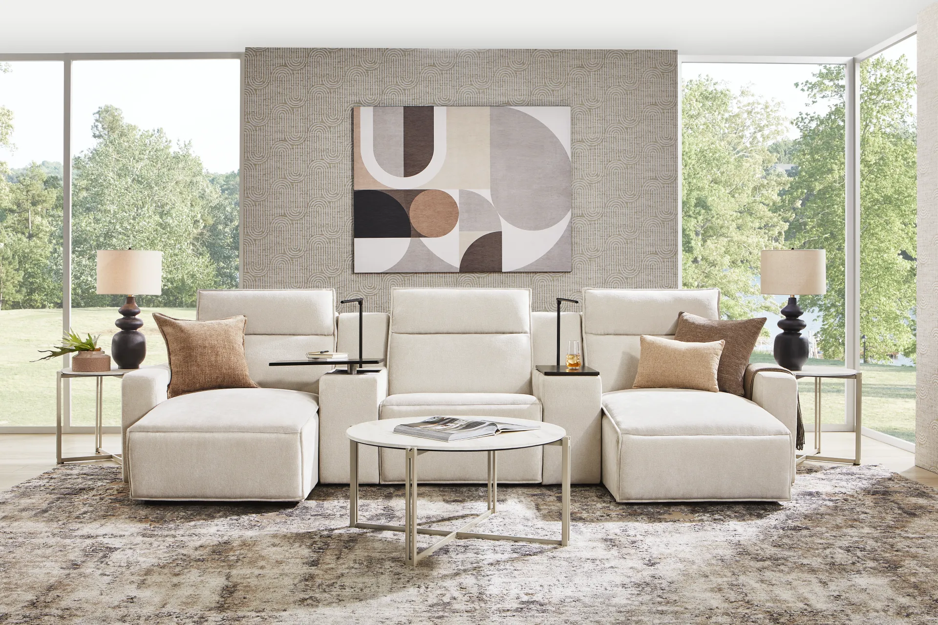 Silver 5 Pc Dual Power Reclining ModularTwo - Image 2