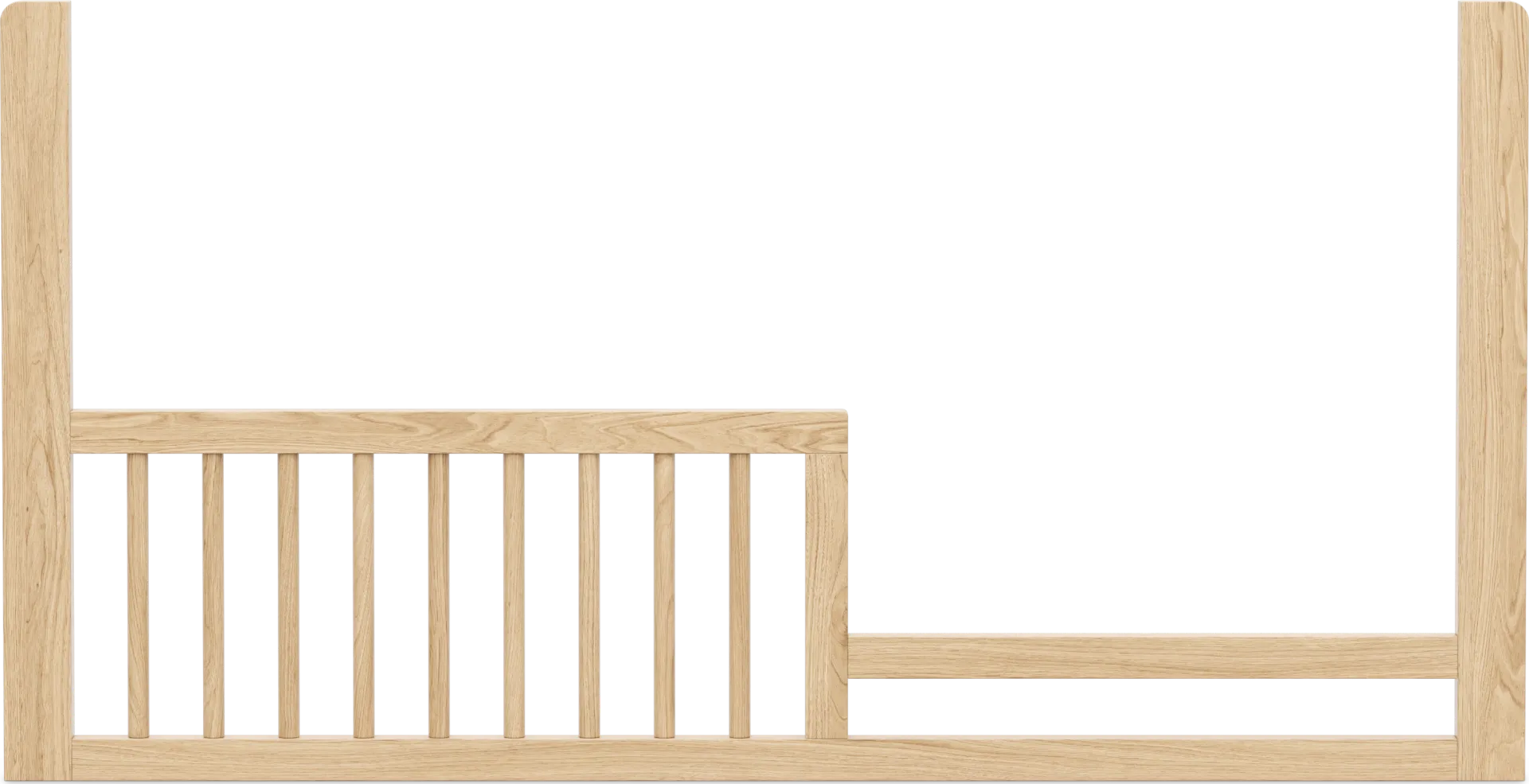 Kids Hidden Hills Light Oak Toddler Rail for 4-in-1 Crib - Image 1