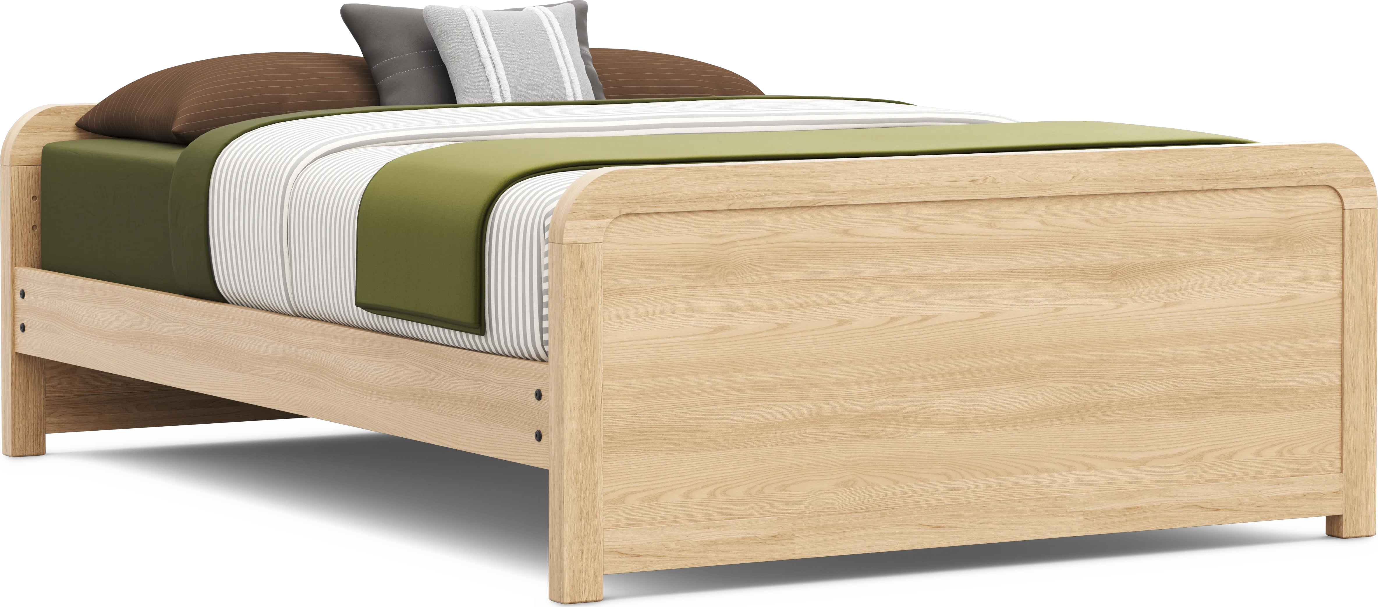 Kids Hidden Hills Light Oak Full Low Profile Bedroom - Thumbnail - Image 2
