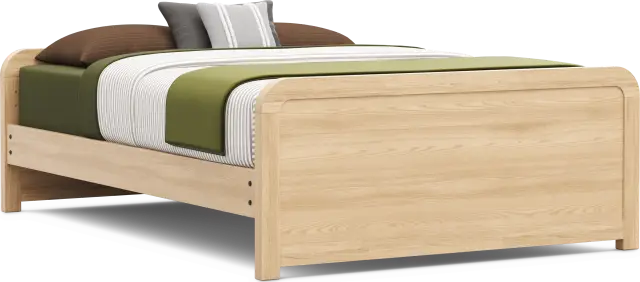 Kids Hidden Hills Light Oak Full Low Profile Bed - Thumbnail - Image 3