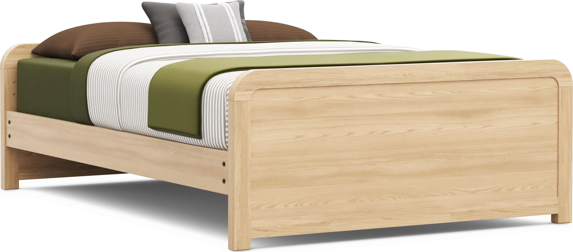 Kids Hidden Hills Light Oak Full Low Profile Bed