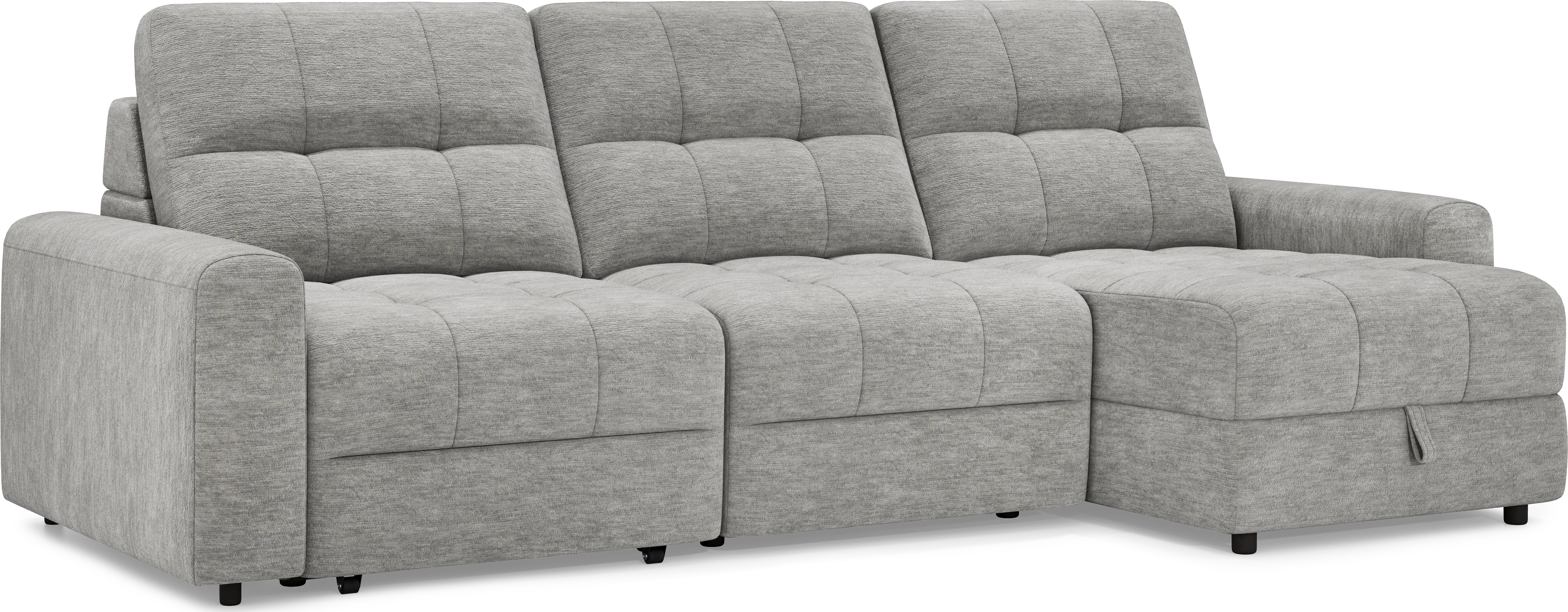 Meriwether Gray 3 Pc Power Slider Sectional - Thumbnail - Image 1
