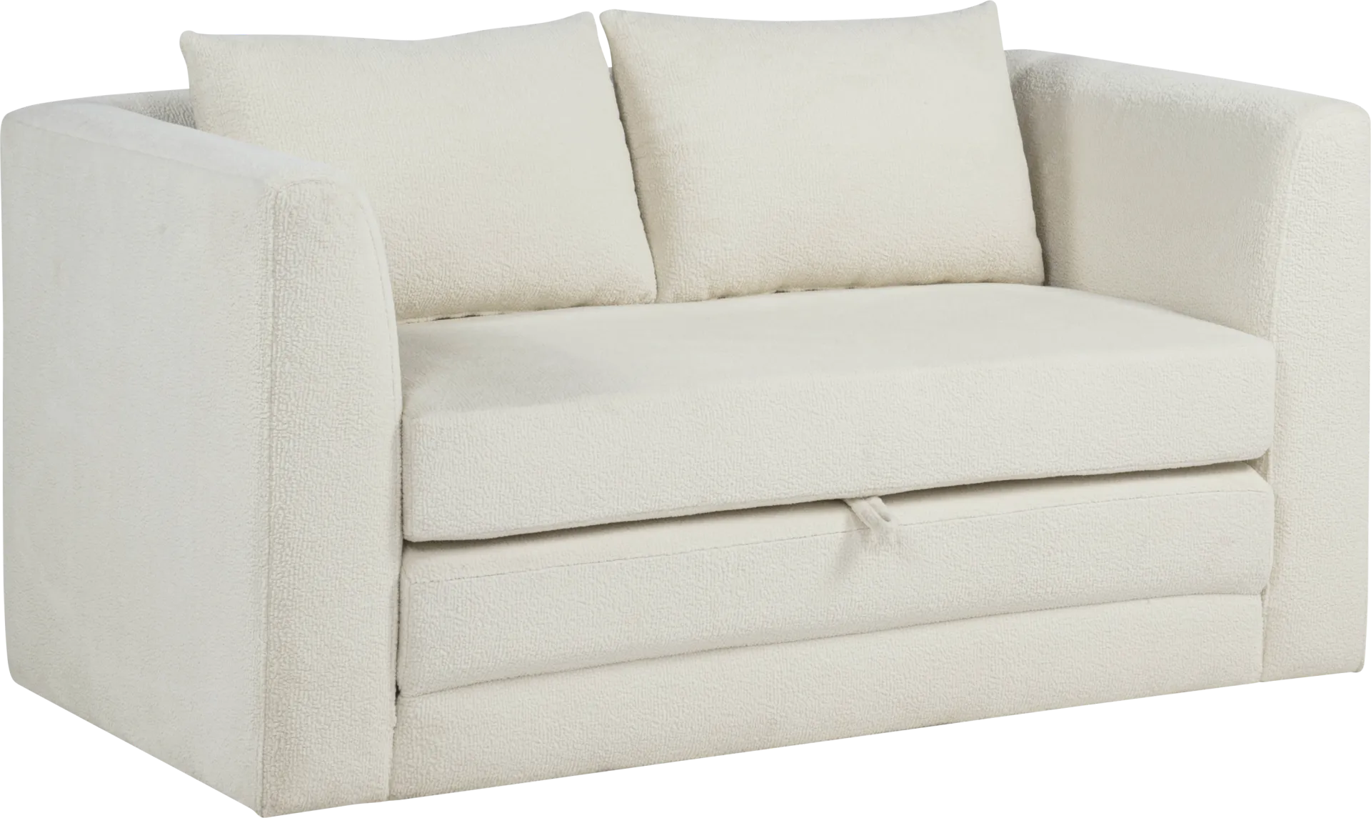 Lotus Cream Sofa Sleeper - Image 1