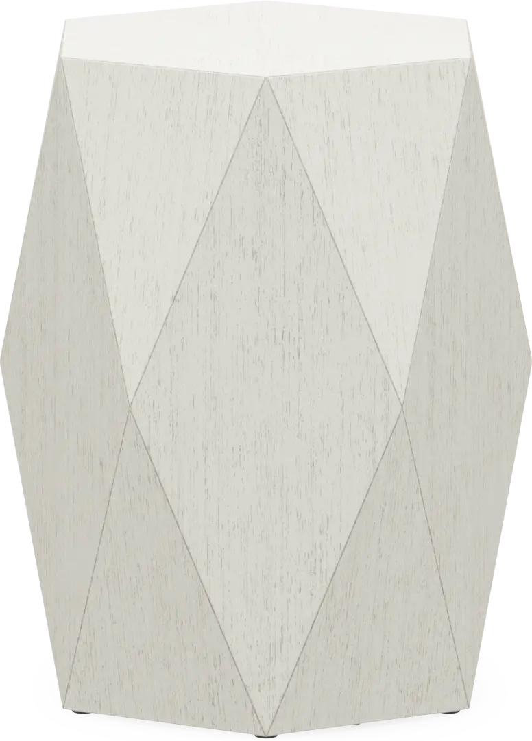 Arcadia White End Table