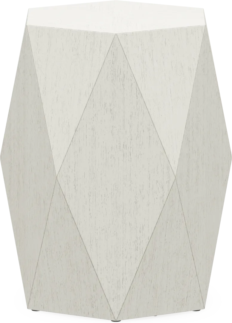 Arcadia White End Table - Image 1