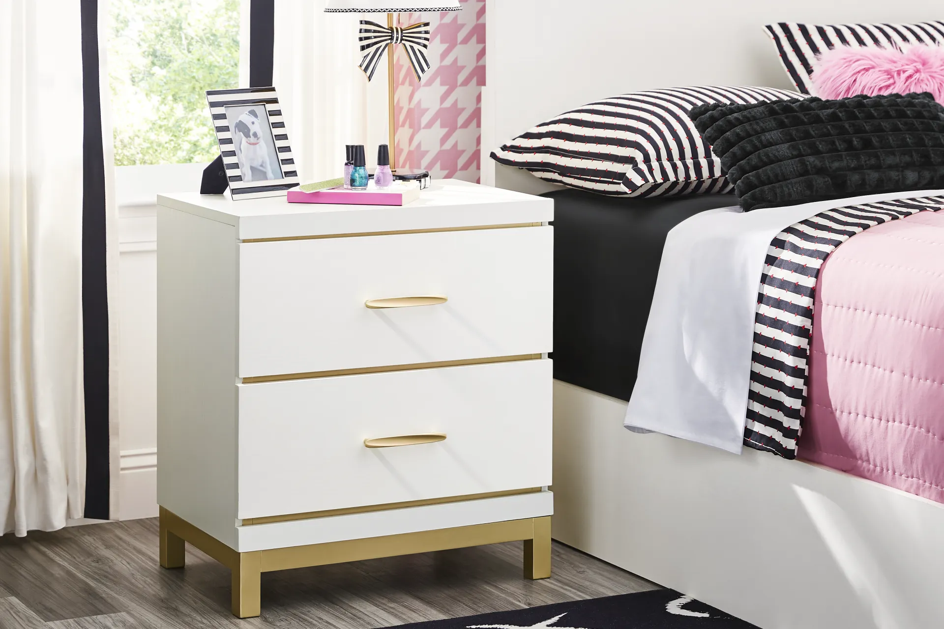 Kids Skye White Nightstand - Image 3