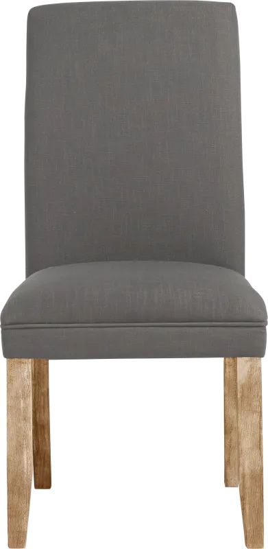 Tulip II Gray Upholstered Side Chair