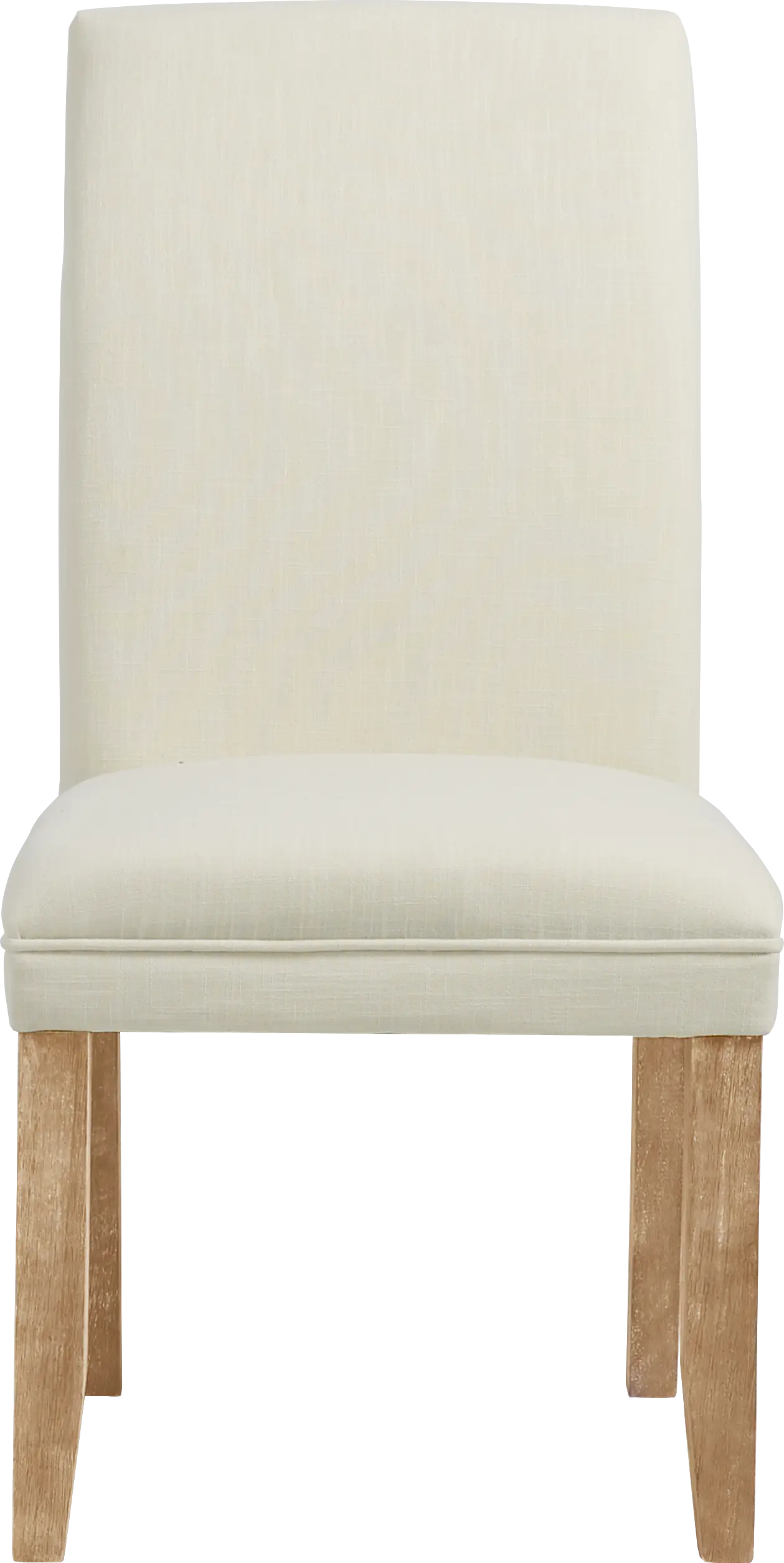 Tulip II White Upholstered Side Chair
