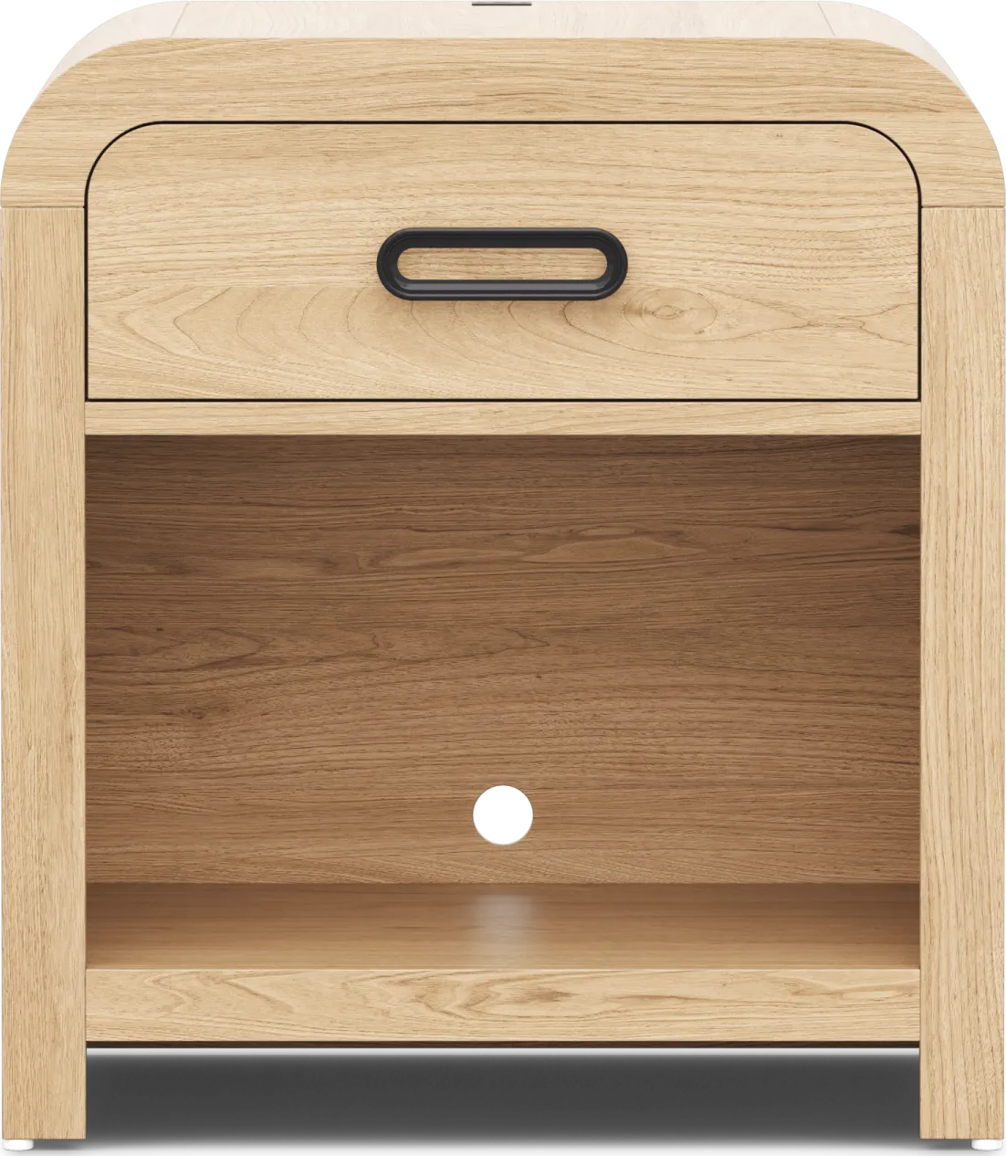 Kids Hidden Hills Light Oak Full Upholstered Panel Bedroom - Image 6