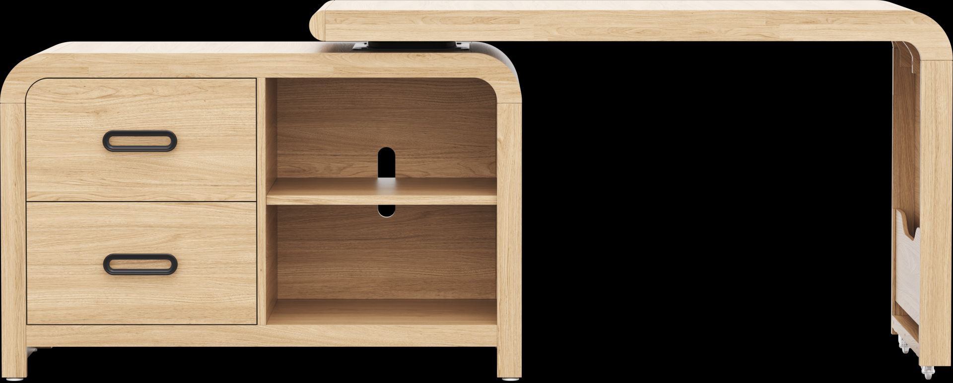 Kids Hidden Hills Light Oak Full Panel Bedroom - Image 3