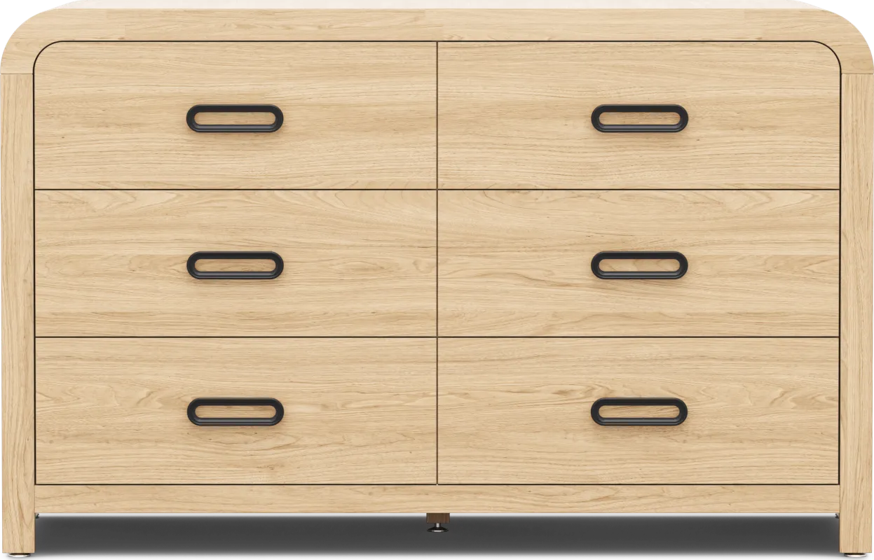 Kids Hidden Hills Light Oak Dresser