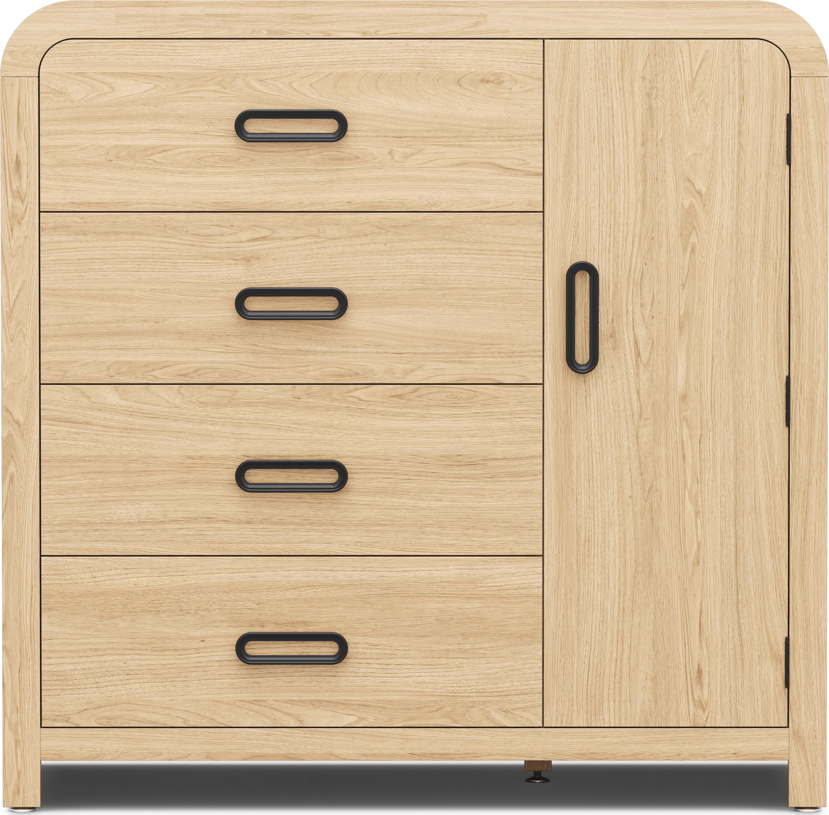 Kids Hidden Hills Light Oak Door Chest
