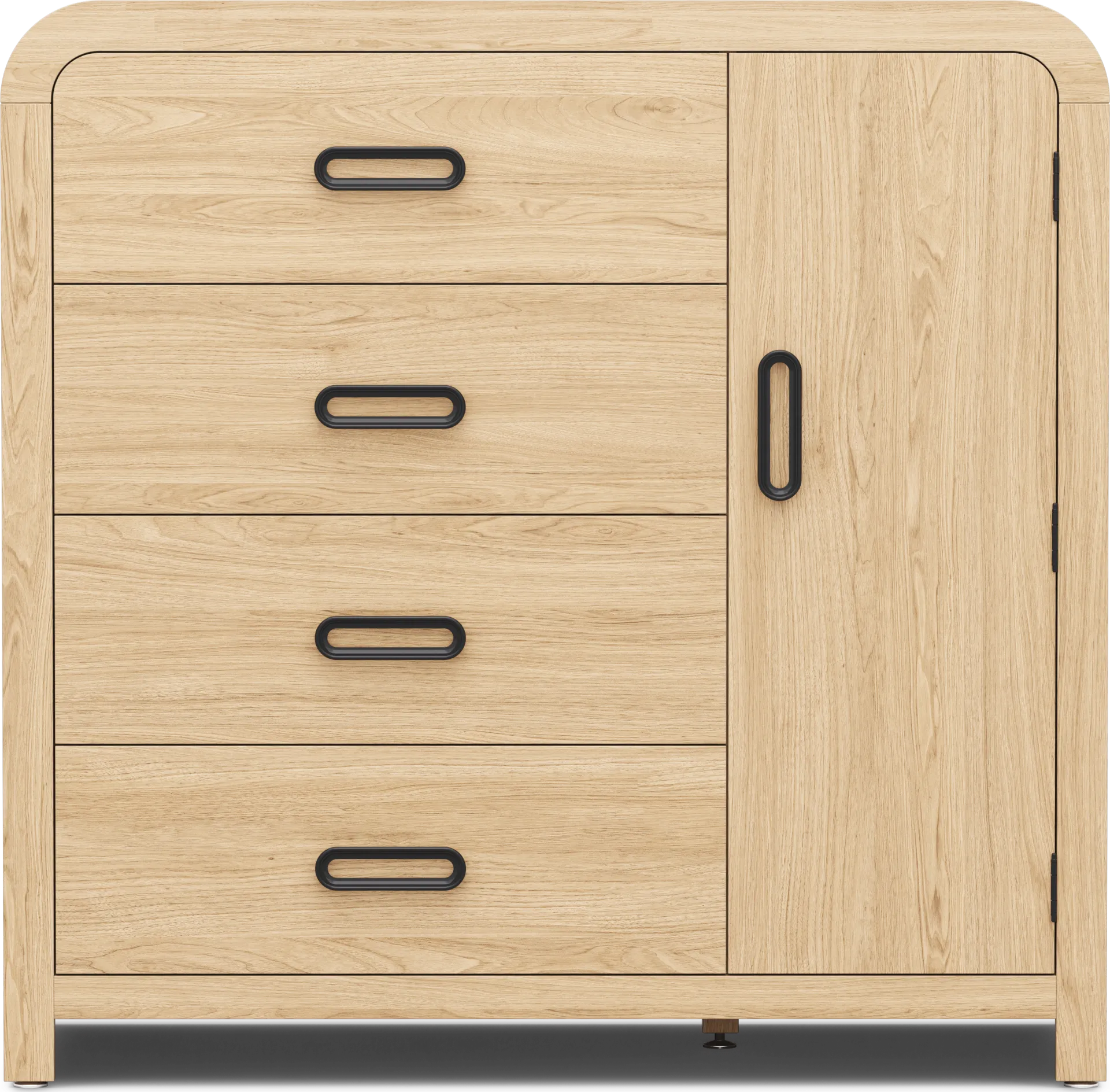 Kids Hidden Hills Light Oak Door Chest - Image 1