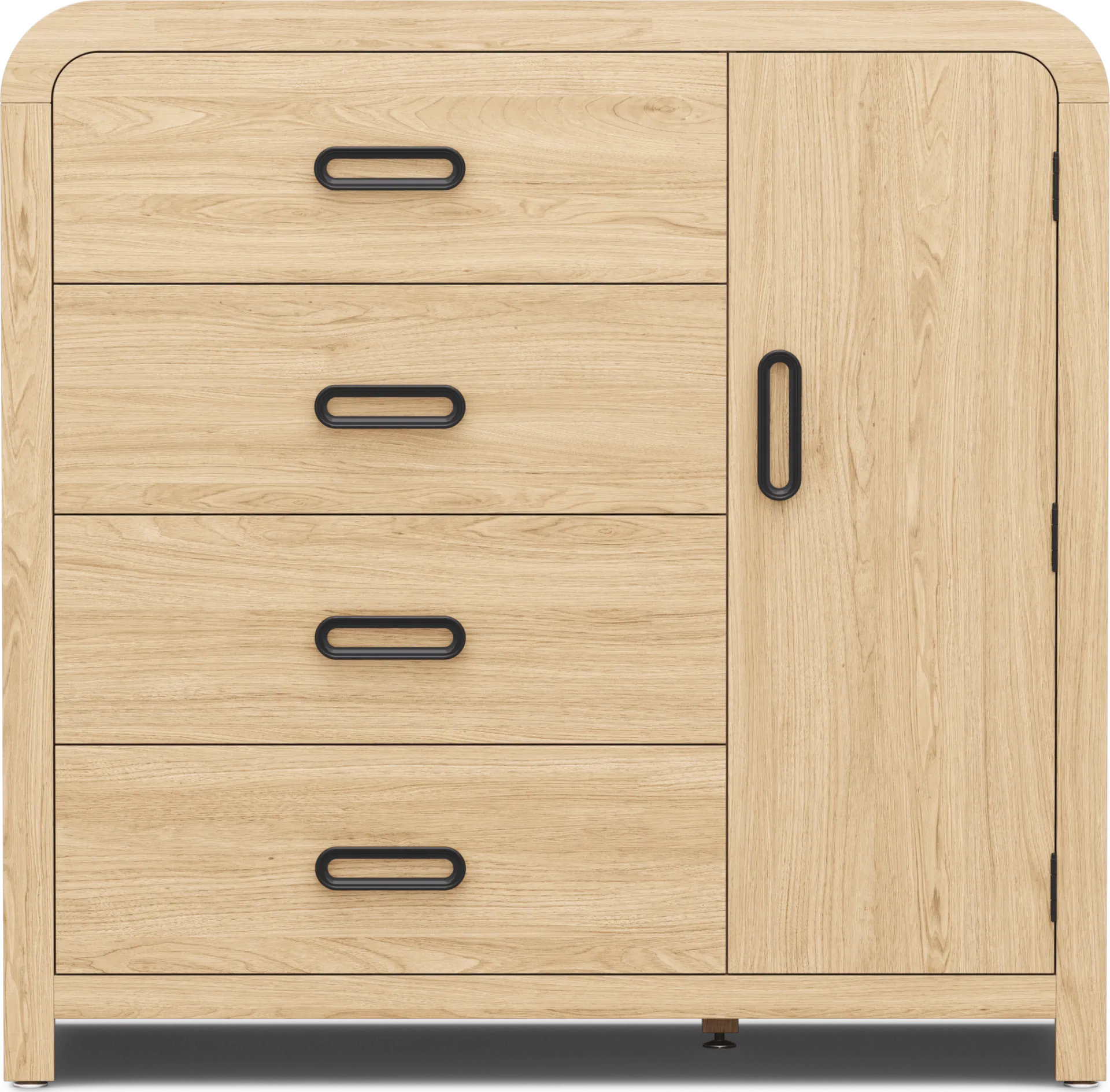 Kids Hidden Hills Light Oak Door Chest - Image 1