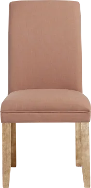 Tulip II Orange Upholstered Side Chair