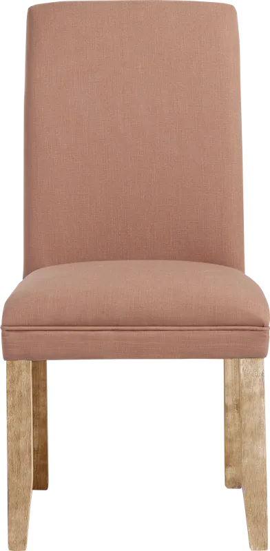 Tulip II Orange Upholstered Side Chair