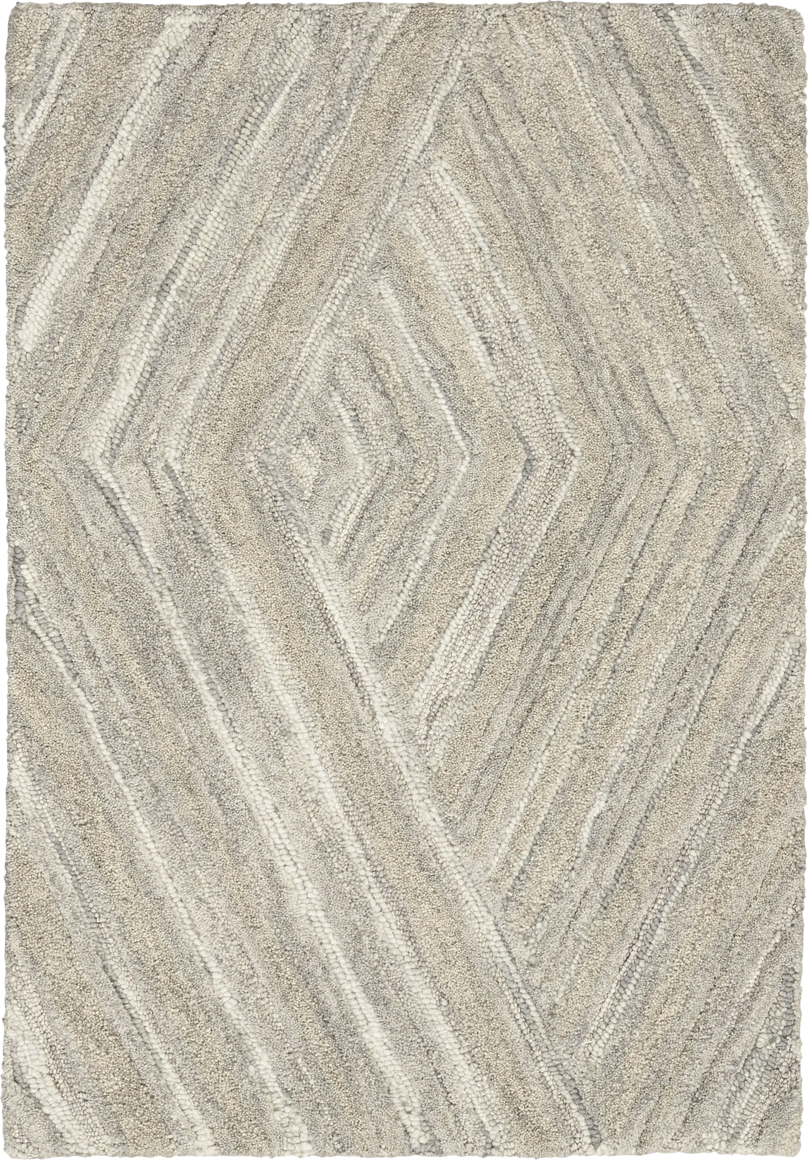 Wave Illusion Gray 7'9 x 9'9 Rug - Thumbnail - Image 1