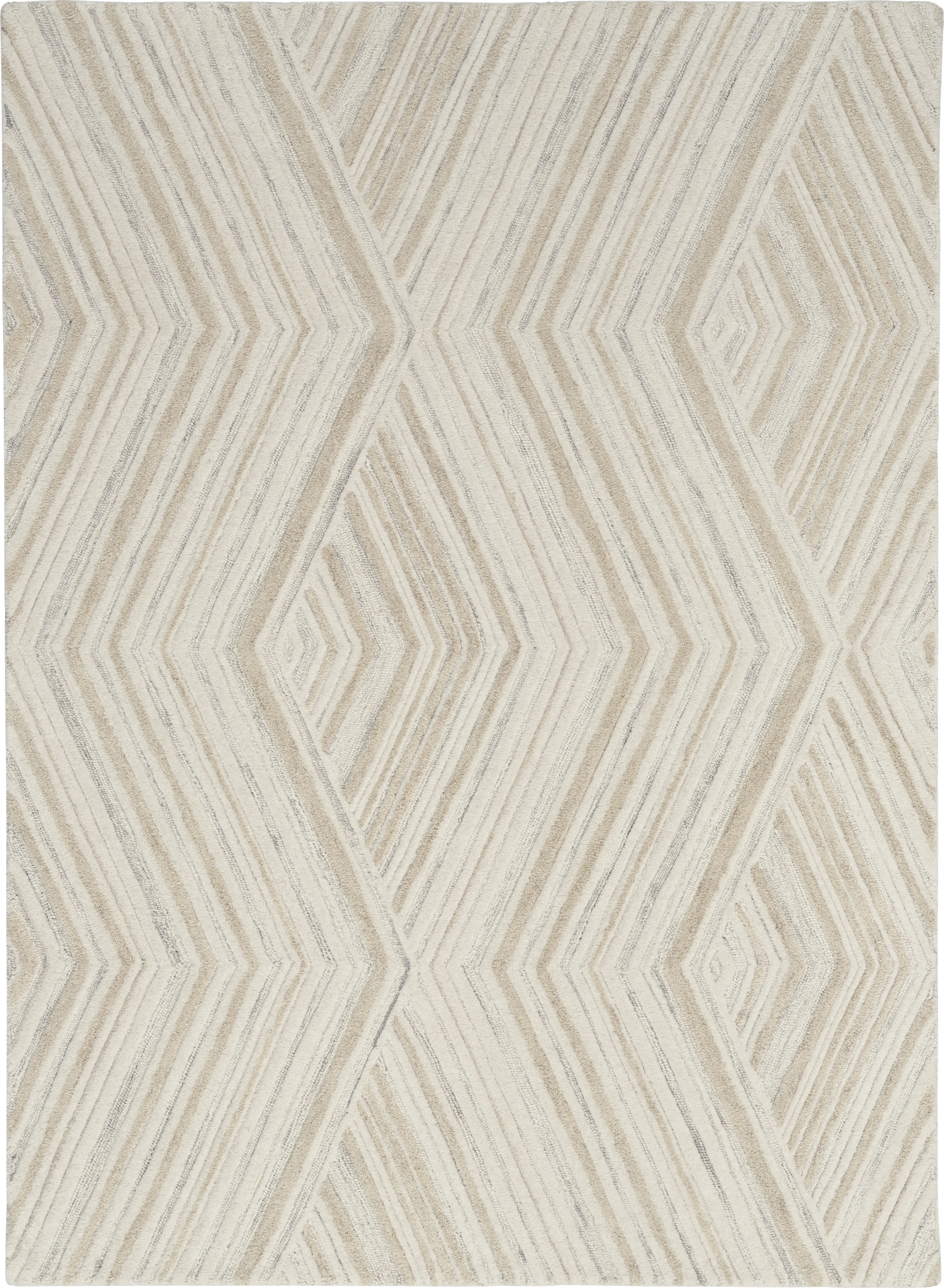 WAVE ILLUSION IVORY 8'6 x 11'6 RUG - Thumbnail - Image 1