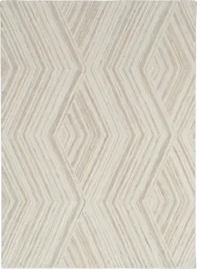 WAVE ILLUSION IVORY 8'6 x 11'6 RUG