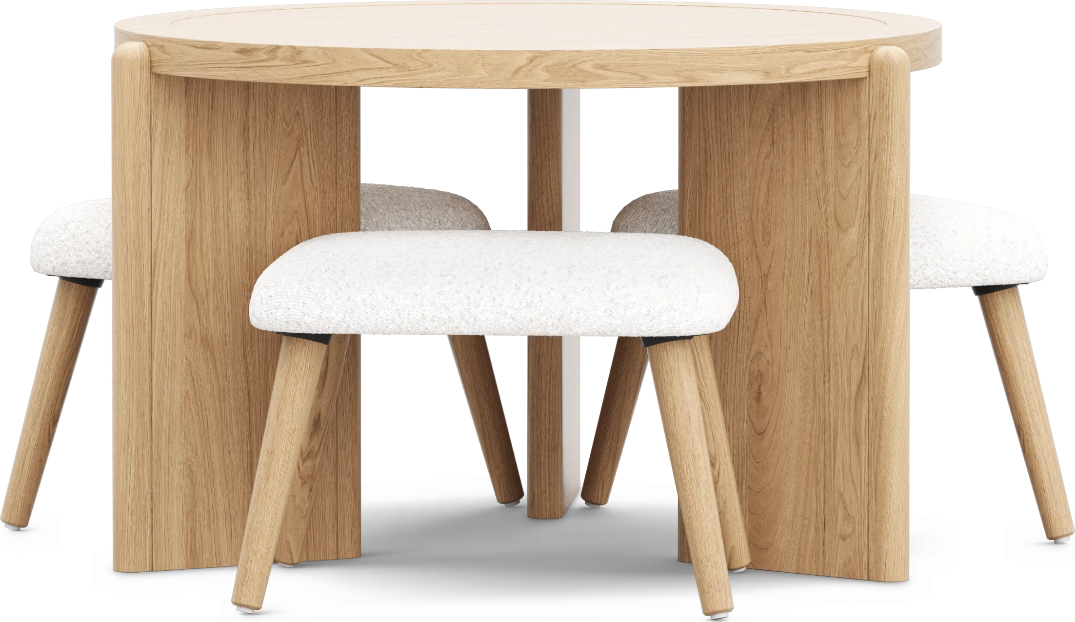 Kids Hidden Hills Light Oak Play Table with Three Stools - Thumbnail - Image 1