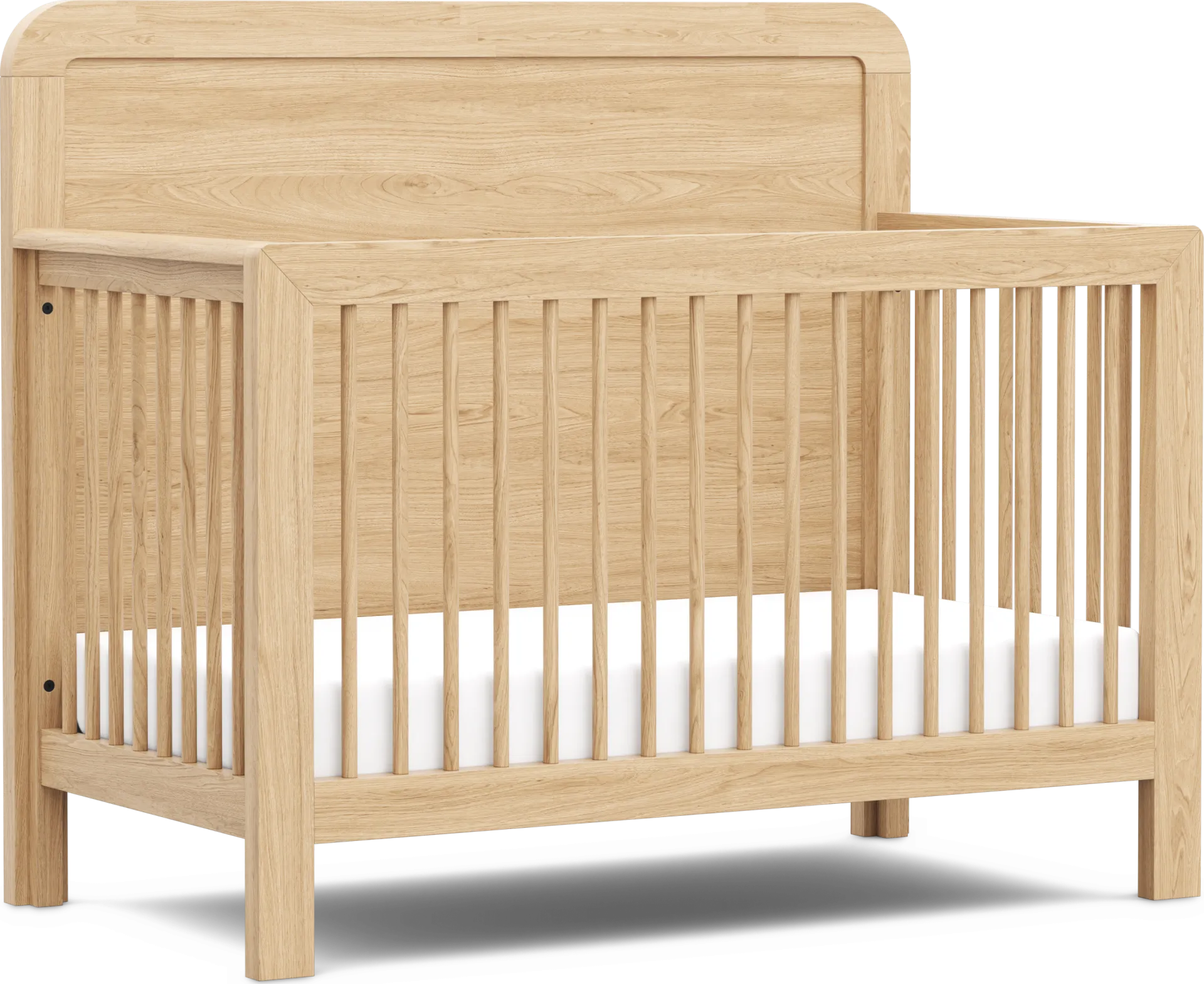 Hidden Hills Light Oak 4-in-1 Convertible Crib Nursery Set - Image 3