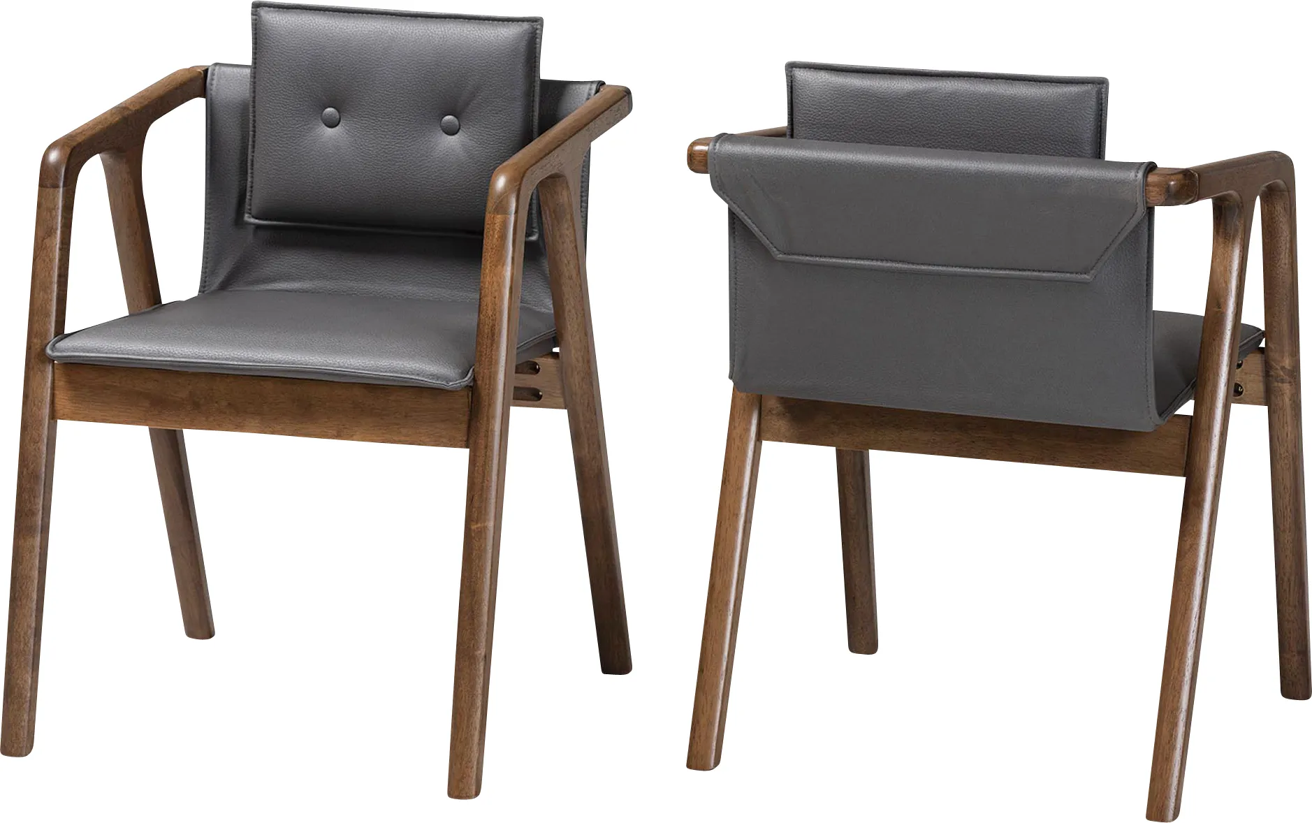 Wogan Gray Arm Chair, Set of 2 - Image 1