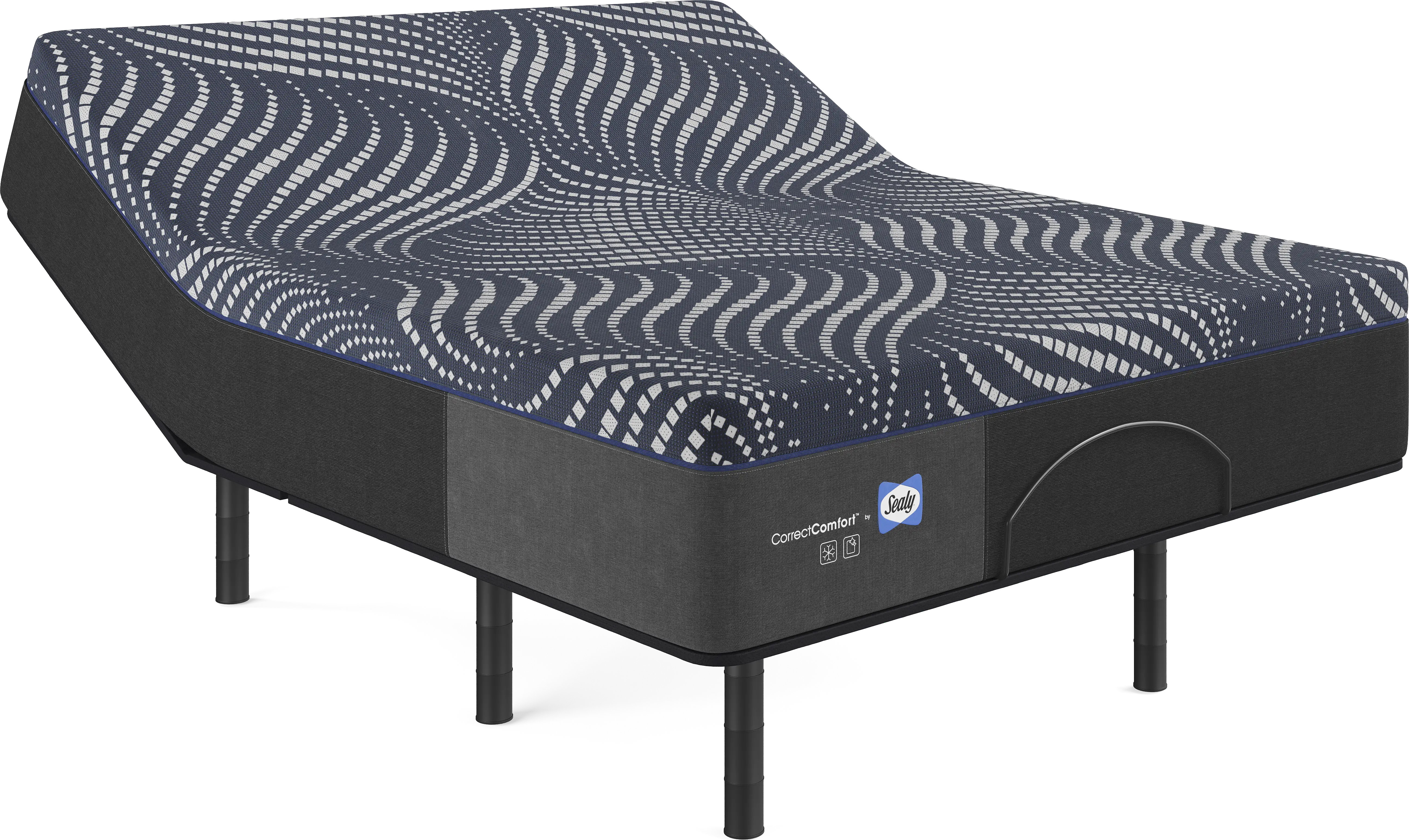 Sealy Correct Comfort Northgate Queen Mattress with Head Up Only Base - Thumbnail - Image 1