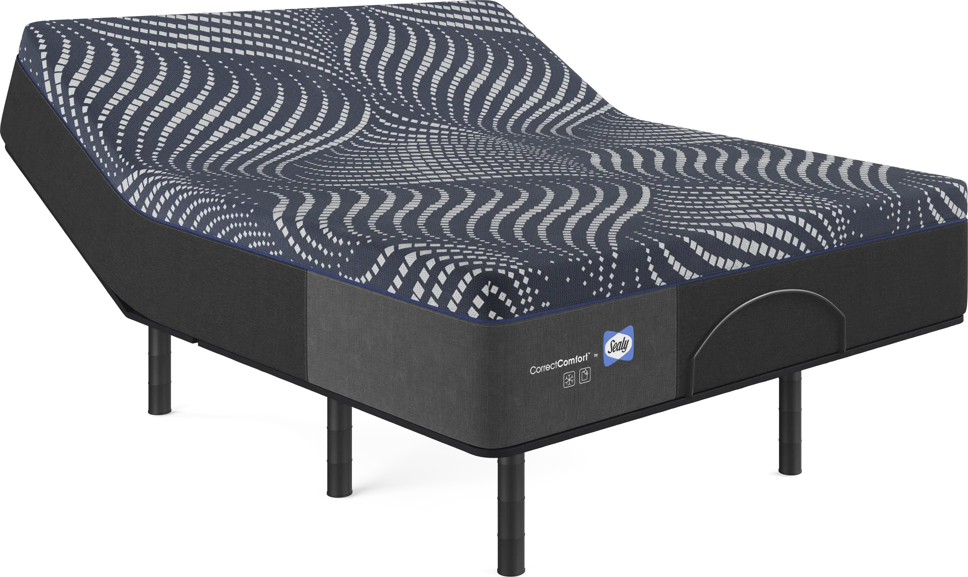 Sealy Correct Comfort Northgate Queen Mattress with Head Up Only Base - Image 1