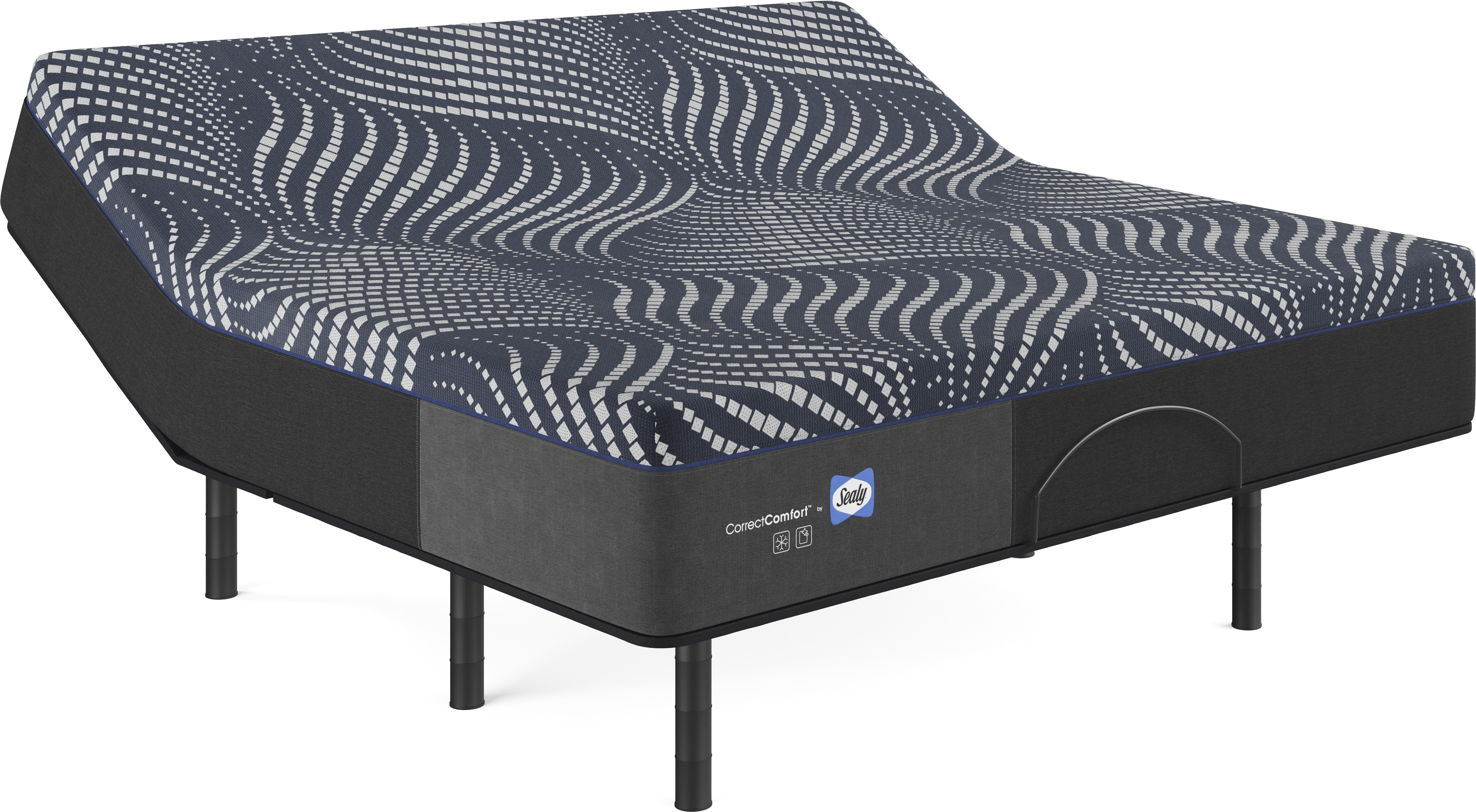 Sealy Correct Comfort Northgate King Mattress with Head Up Only Base - Thumbnail - Image 1