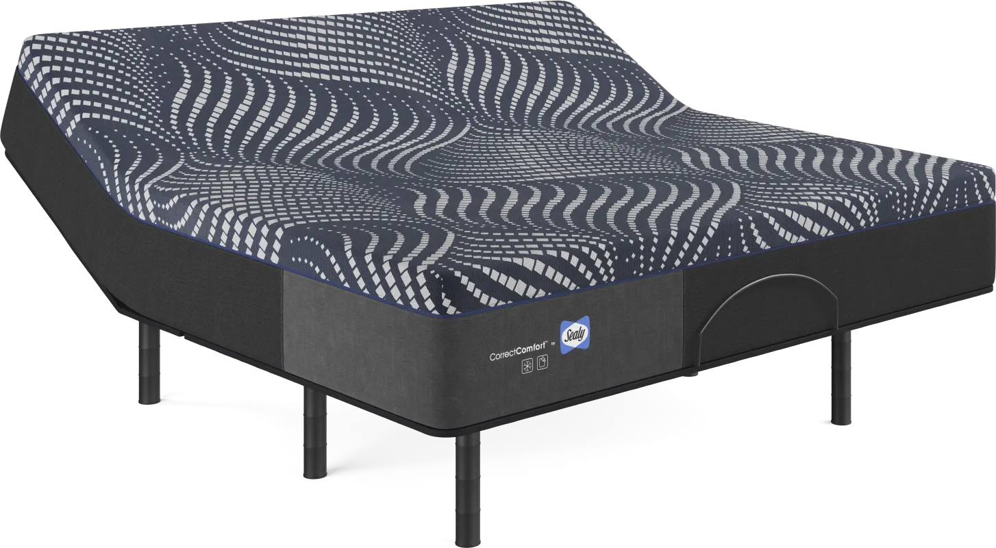 Sealy Correct Comfort Northgate King Mattress with Head Up Only Base