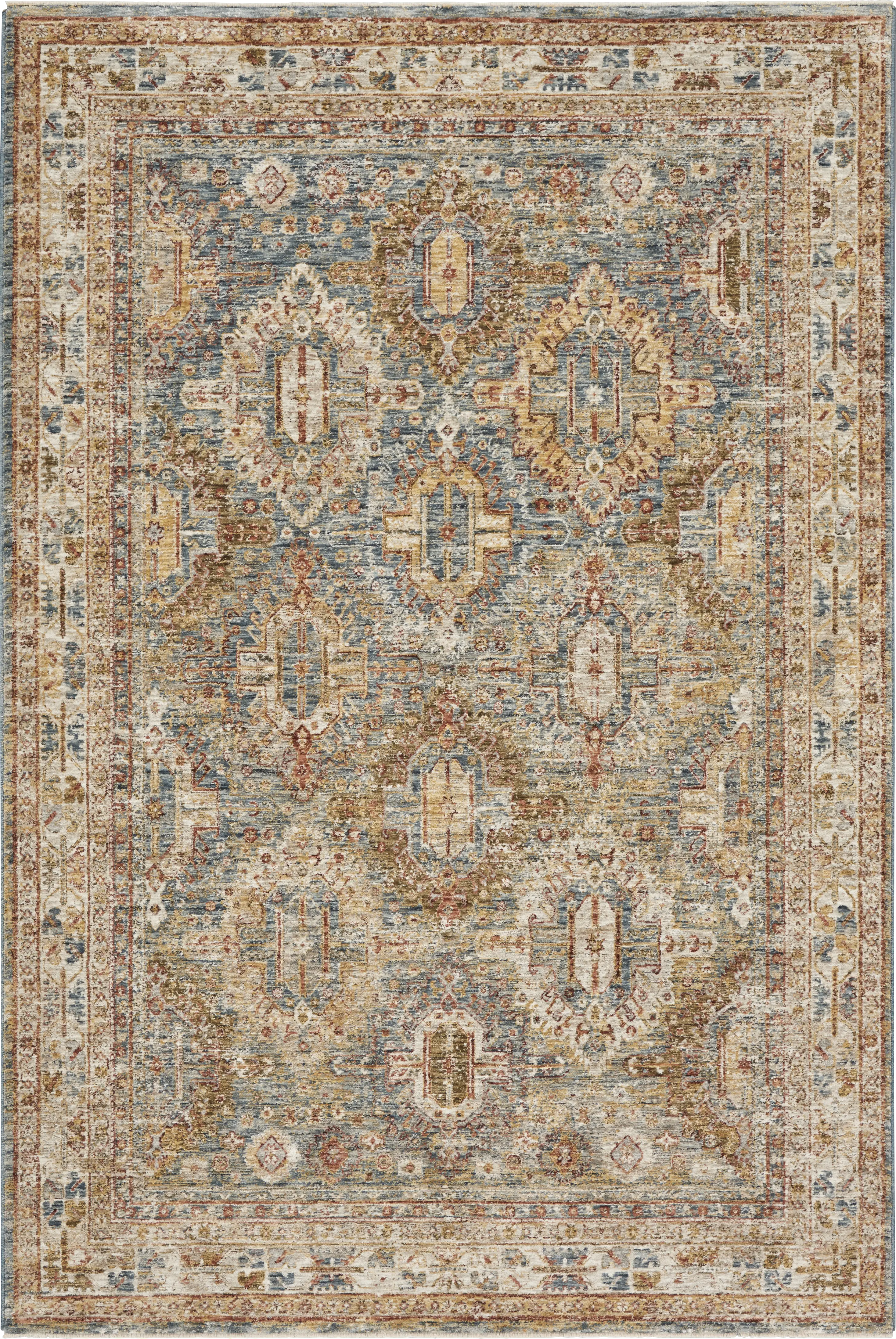 Sahar Blue 5'3 x 7'8 Rug - Thumbnail - Image 1