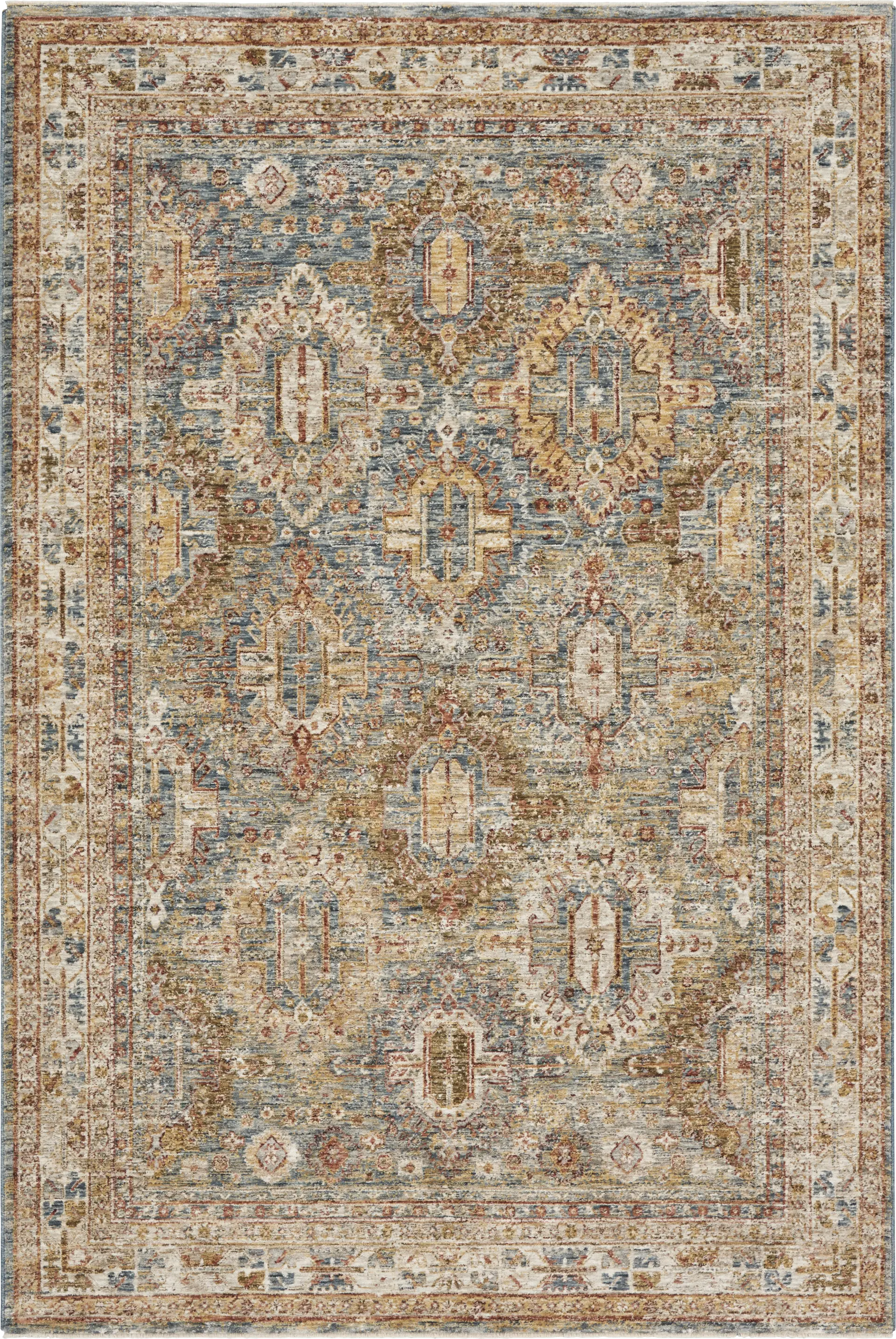 Sahar Blue 2'3 x 10'2 Runner Rug