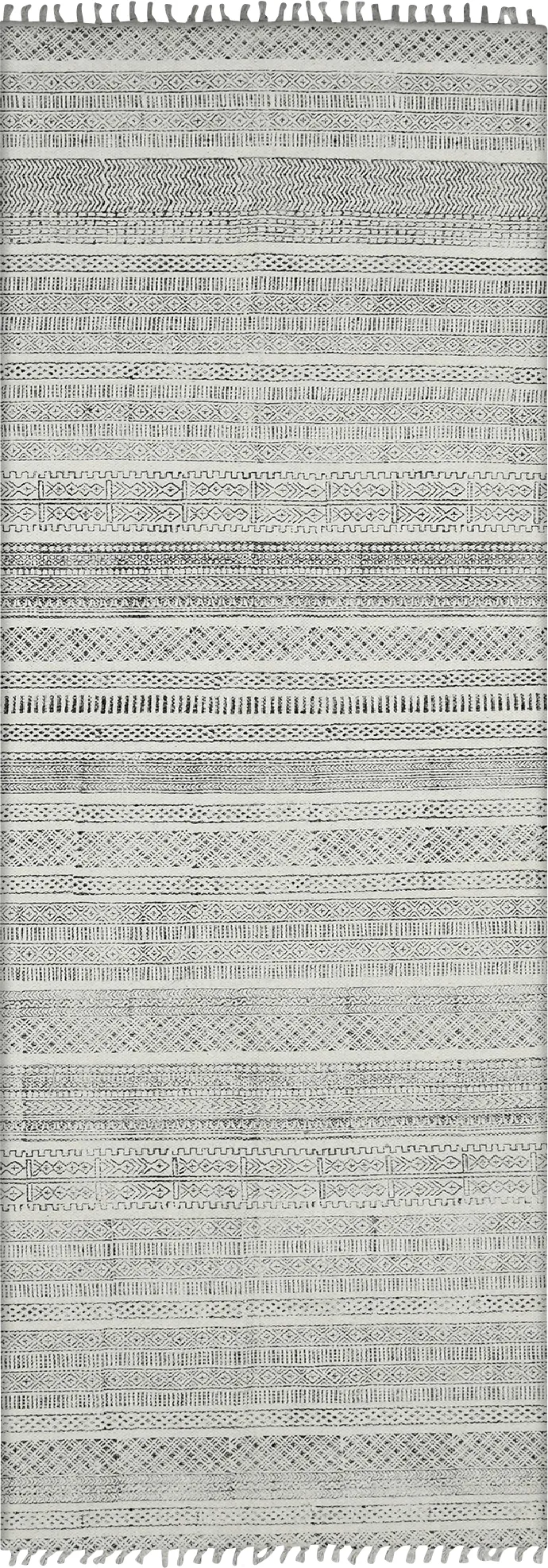 Aethen Charcoal 2'6 x 8' Rug - Thumbnail - Image 1