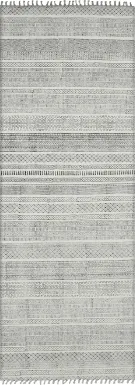 Aethen Charcoal 2'6 x 8' Rug