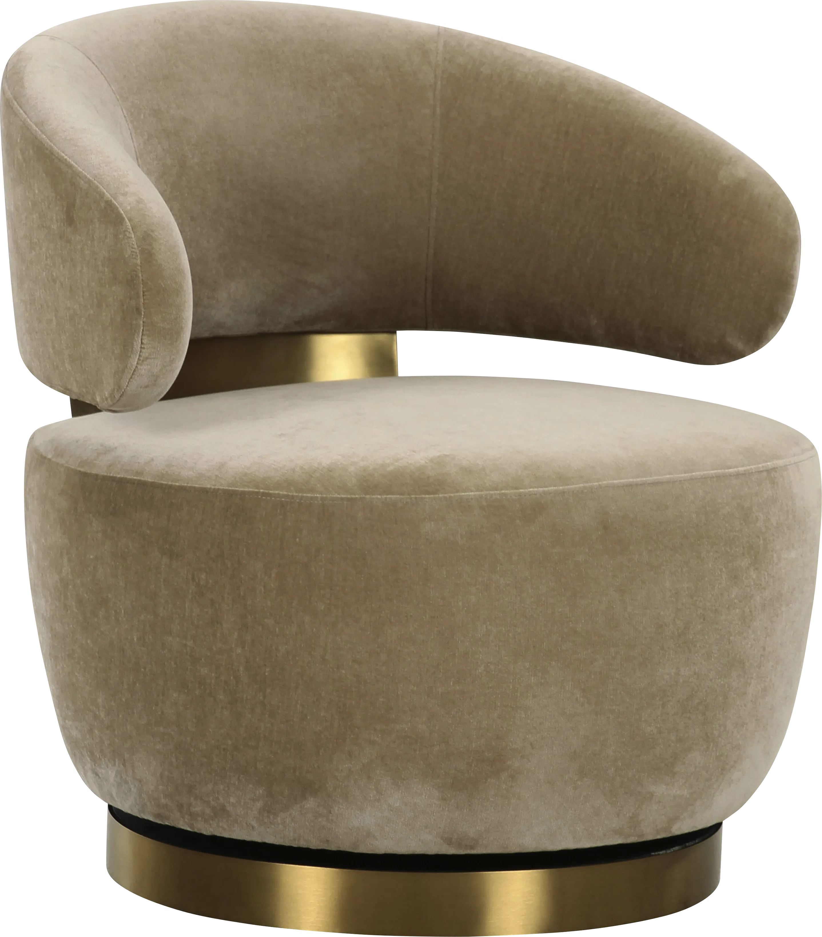 Russe Beige Swivel Chair - Thumbnail - Image 1