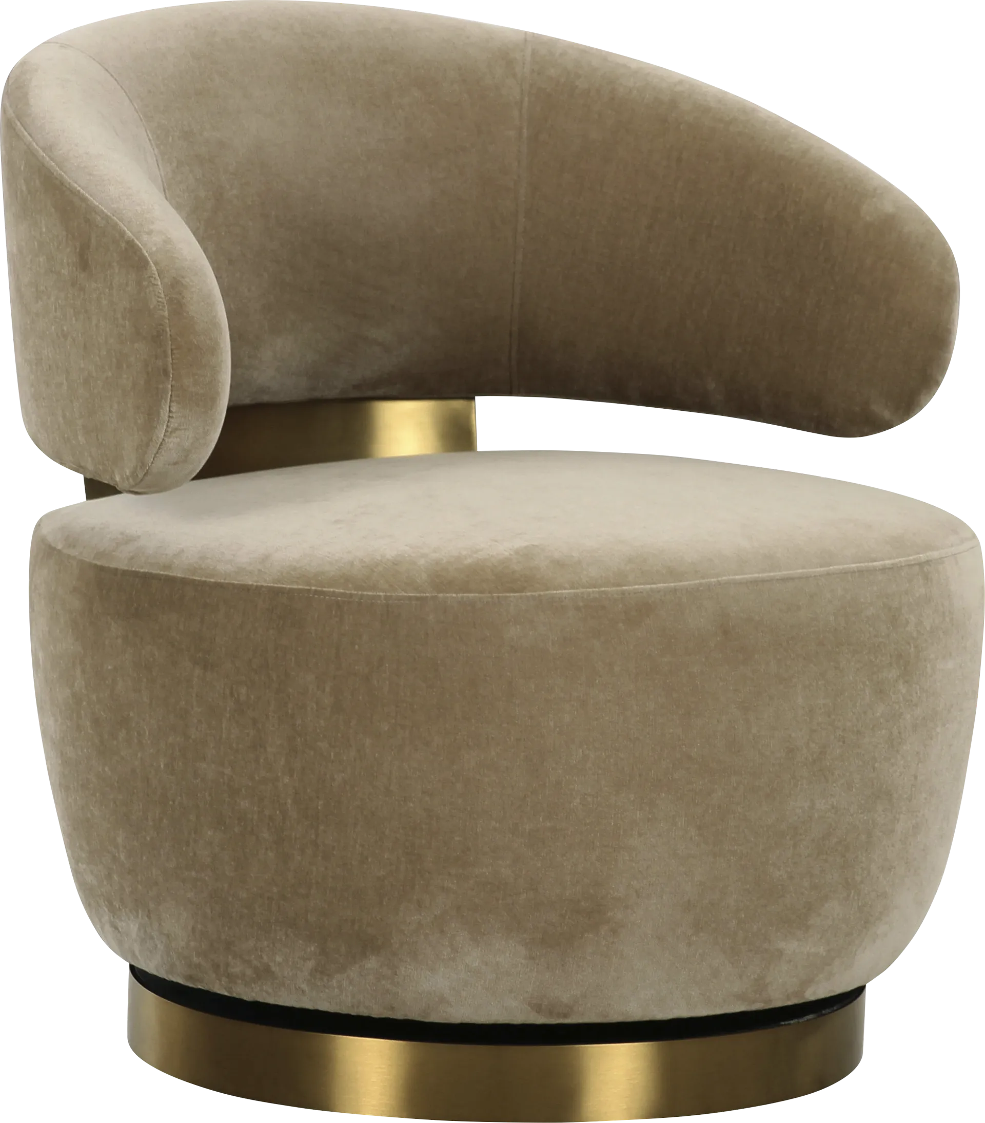 Russe Beige Swivel Chair - Image 1