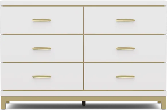 Kids Skye White Dresser