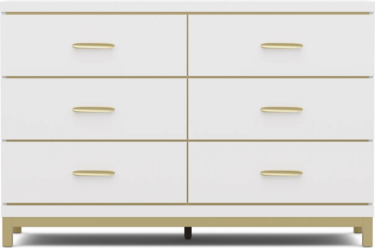 Kids Skye White Dresser