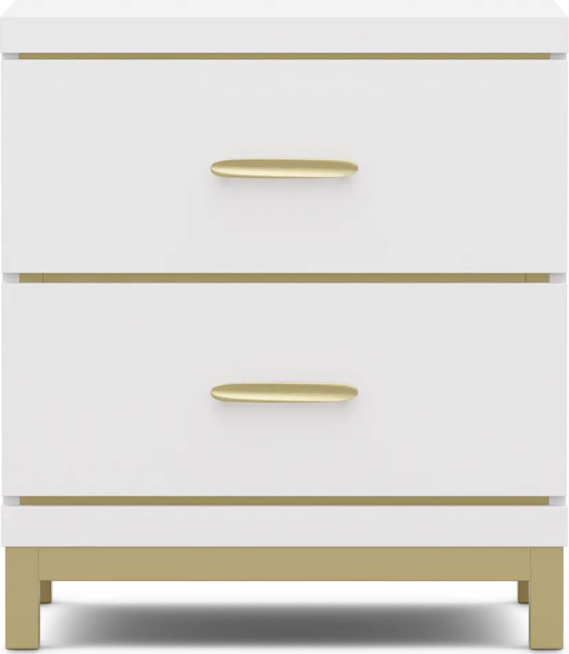 Kids Skye White Nightstand