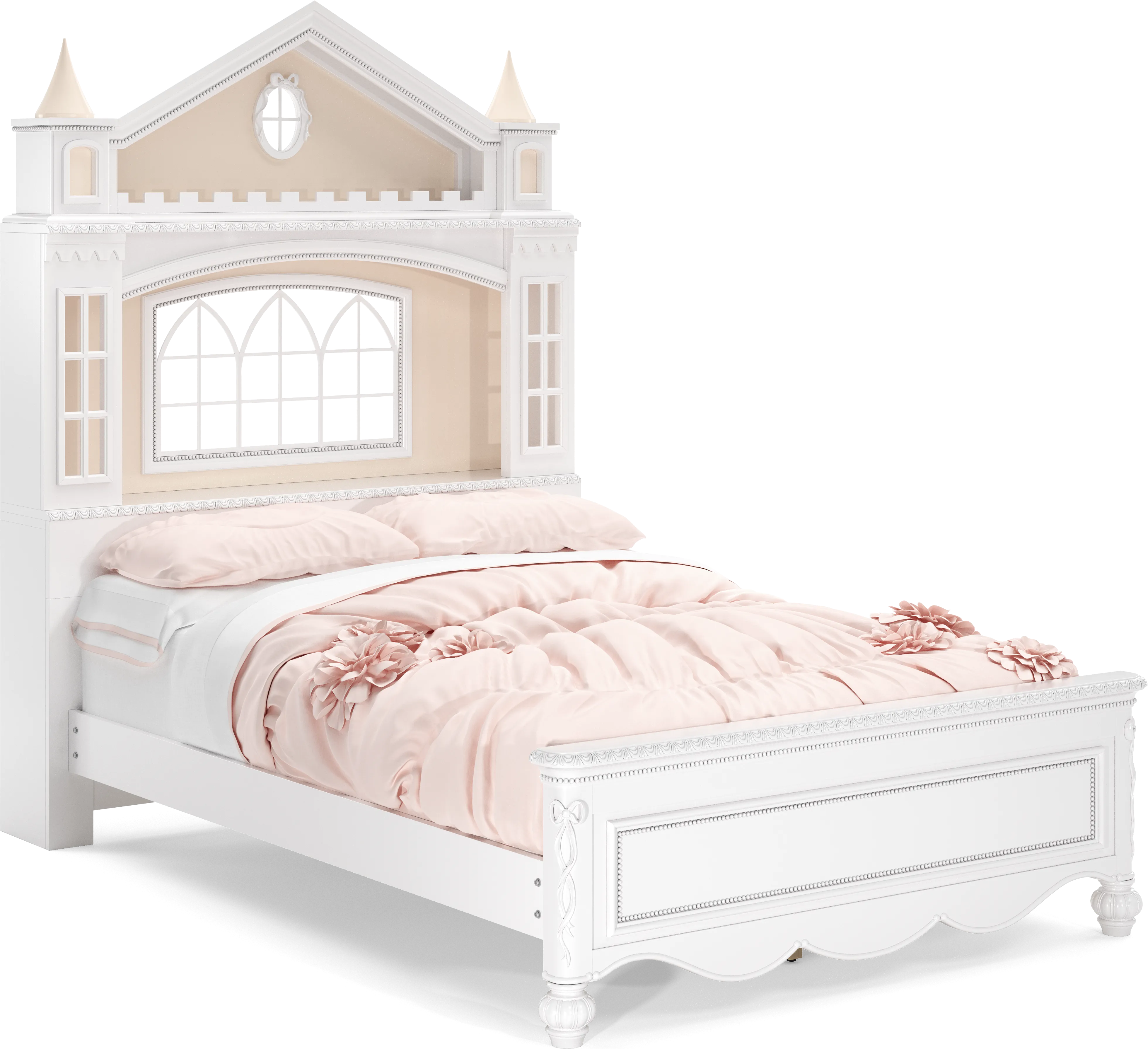 Disney Princess Sparkle White Full Castle Bedroom - Thumbnail - Image 2